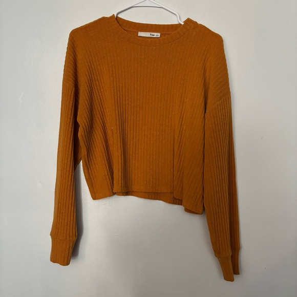 Wilfred Sweaters - Wilfred Free Warm Amber Knit Cropped Sweater